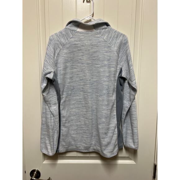Columbia Half Zip Fleece sweatshirt blue/gray Womens XL - Picture 4 of 4